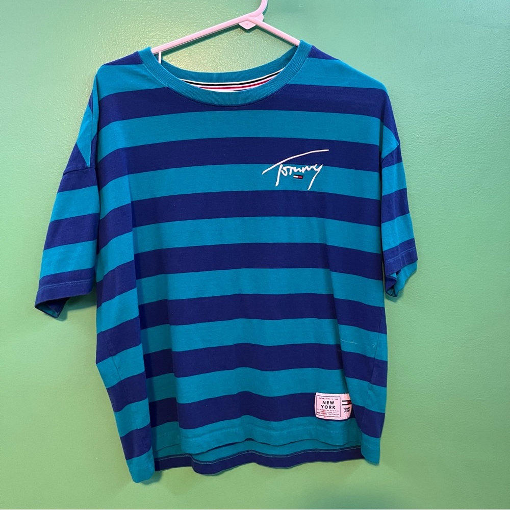 Vintage Tommy jeans striped  Tshirt
